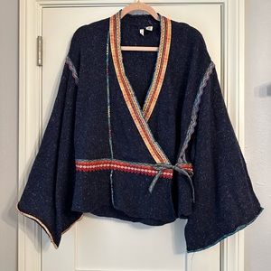 Anthropologie Moth Wool Kimono Style Sweater